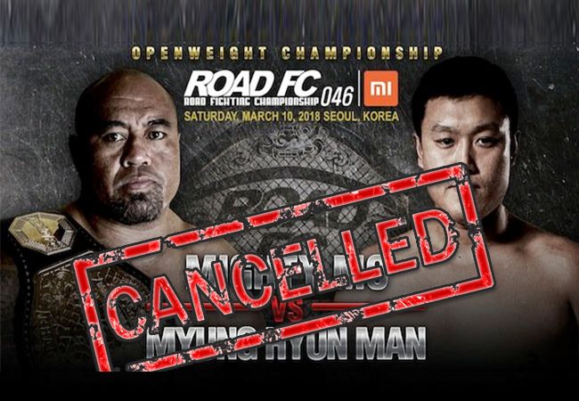 Mighty Mo vs Myung Hyun Man op ROAD FC 046 afgelast
