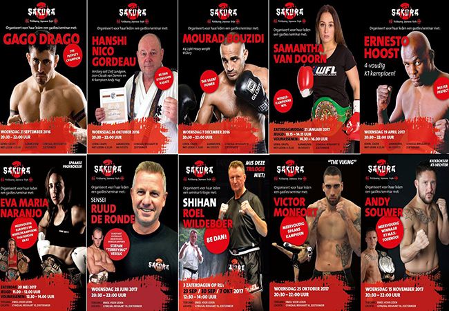 Voorgaande seminars Sakura Kickboxing