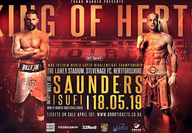 Boksen: Billy Joe Saunders in strijd om Interim WBO titel