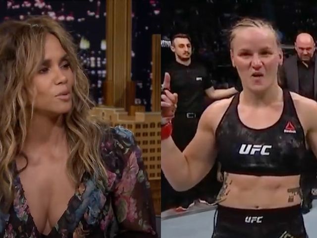 UFC Kampioen Valentina Shevchenko breekt filmster Halle Berry's botten