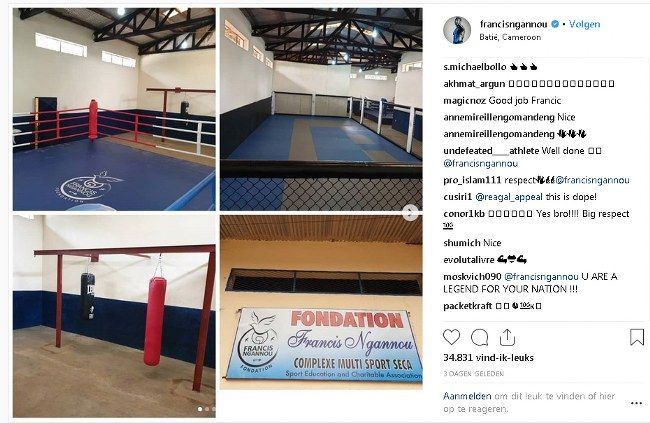 Francis Ngannou opent eerste MMA-gym in Kameroen