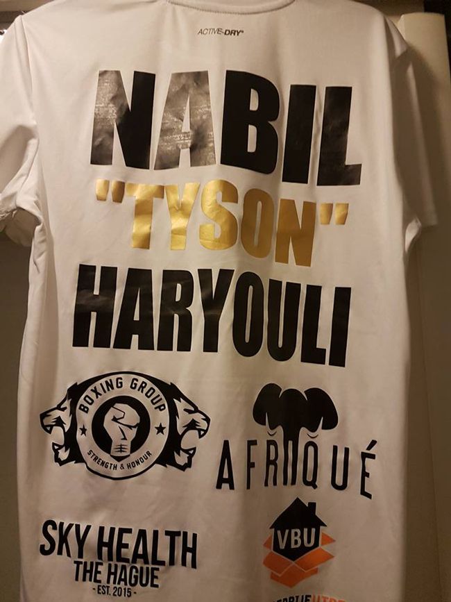 Win jij het shirt van Enfusion vechter Nabil "Tyson" Haryouli?
