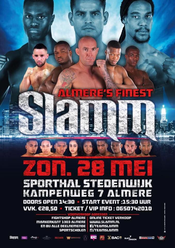 Slamm Almere's Finest Vechtsport Gala Zondag 28 mei 2017