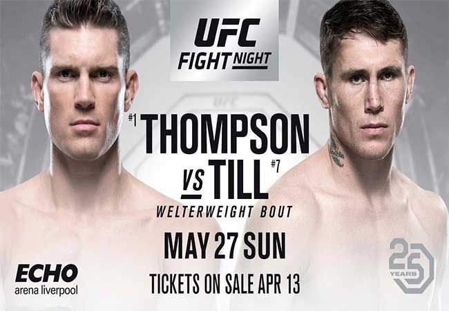 Darren Till geboekt tegen Stephen Thompson op UFC Liverpool