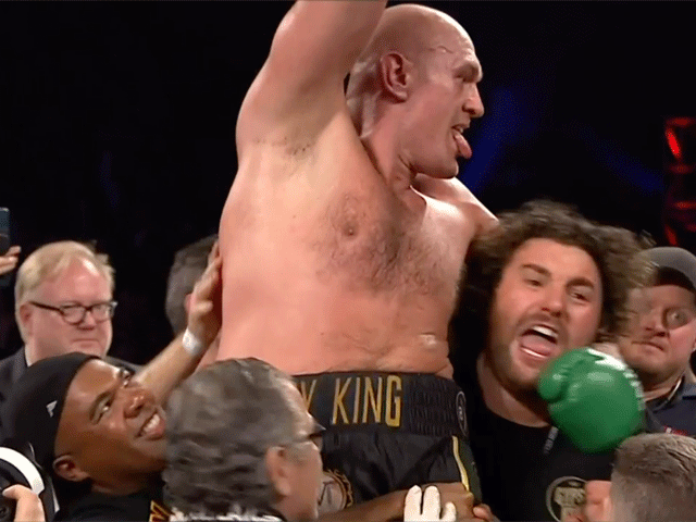 Bokskampioen Tyson Fury dreigt worstelaar knock-out te slaan