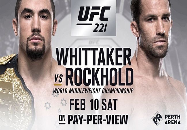Whittaker vs Rockhold voor de kampioenstitel op UFC 221