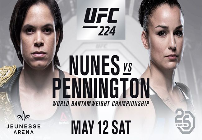 Amanda Nunes verdedigt titel tegen Raquel Pennington op UFC 224
