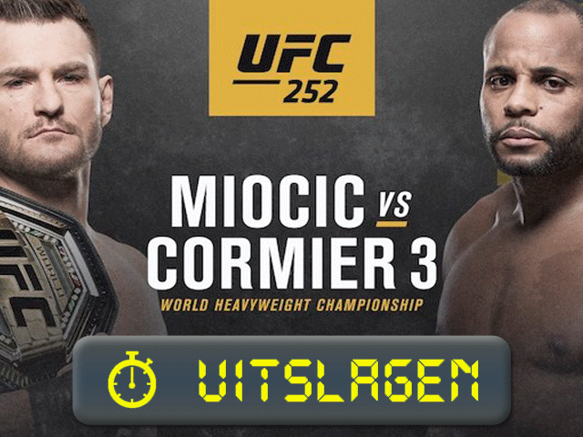 UITSLAGEN UFC 252: Miocic vs. Cormier 3