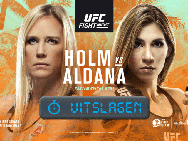 UITSLAGEN UFC ON ESPN 16: Holly Holm vs. Irene Aldana