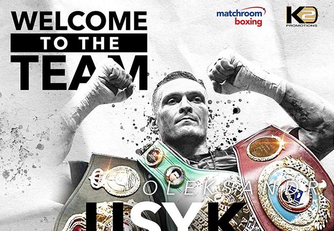 Oleksandr Usyk tekent deal met Matchroom Boxing