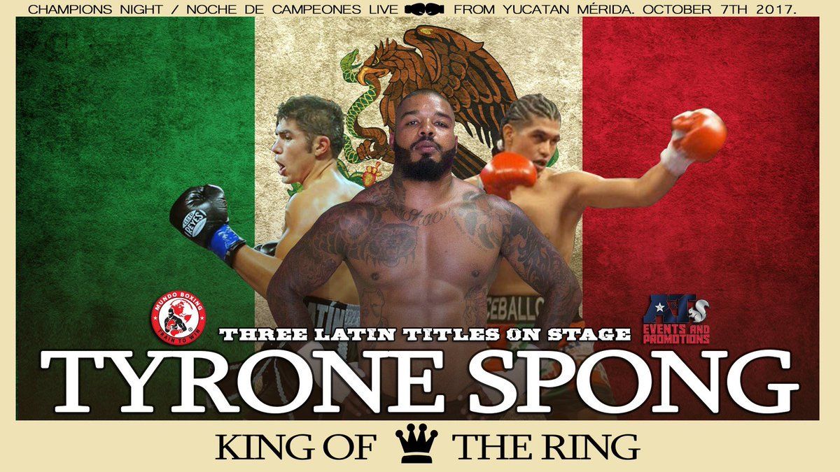 TYRONE SPONG DE RING IN VOOR WBC TITELGEVECHT