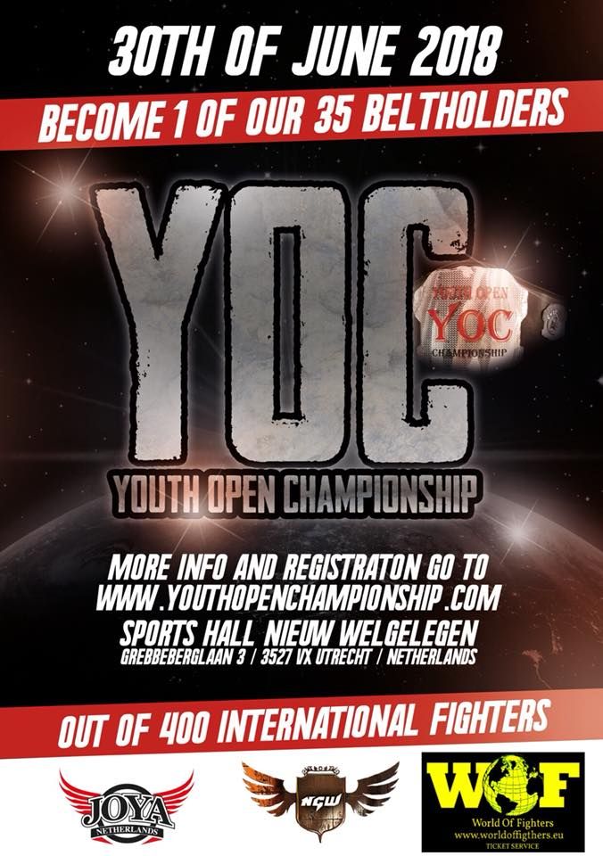 Schrijf je talent in voor het YOC, het K1 toernooi voor de jeugd van 4 tot 18 jaar!