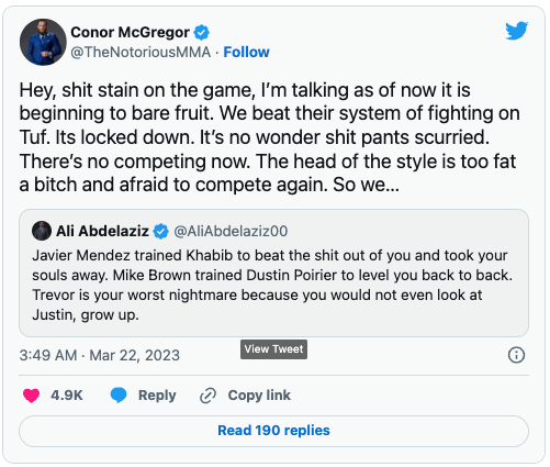 UFC-ster Conor McGregor gaat te ver? 'die klootzakken stellen niks voor'