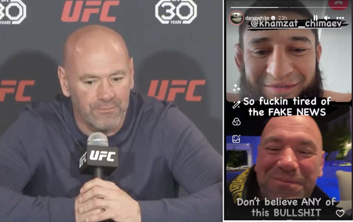 'F*cking klaar mee!' UFC-vechtbaas schiet lulkoek geruchten af