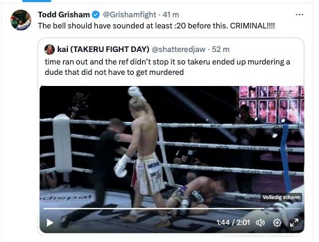 🎥'Crimineel slecht dit!' Bailey Sugden 20 seconden na de bel knock-out getrapt