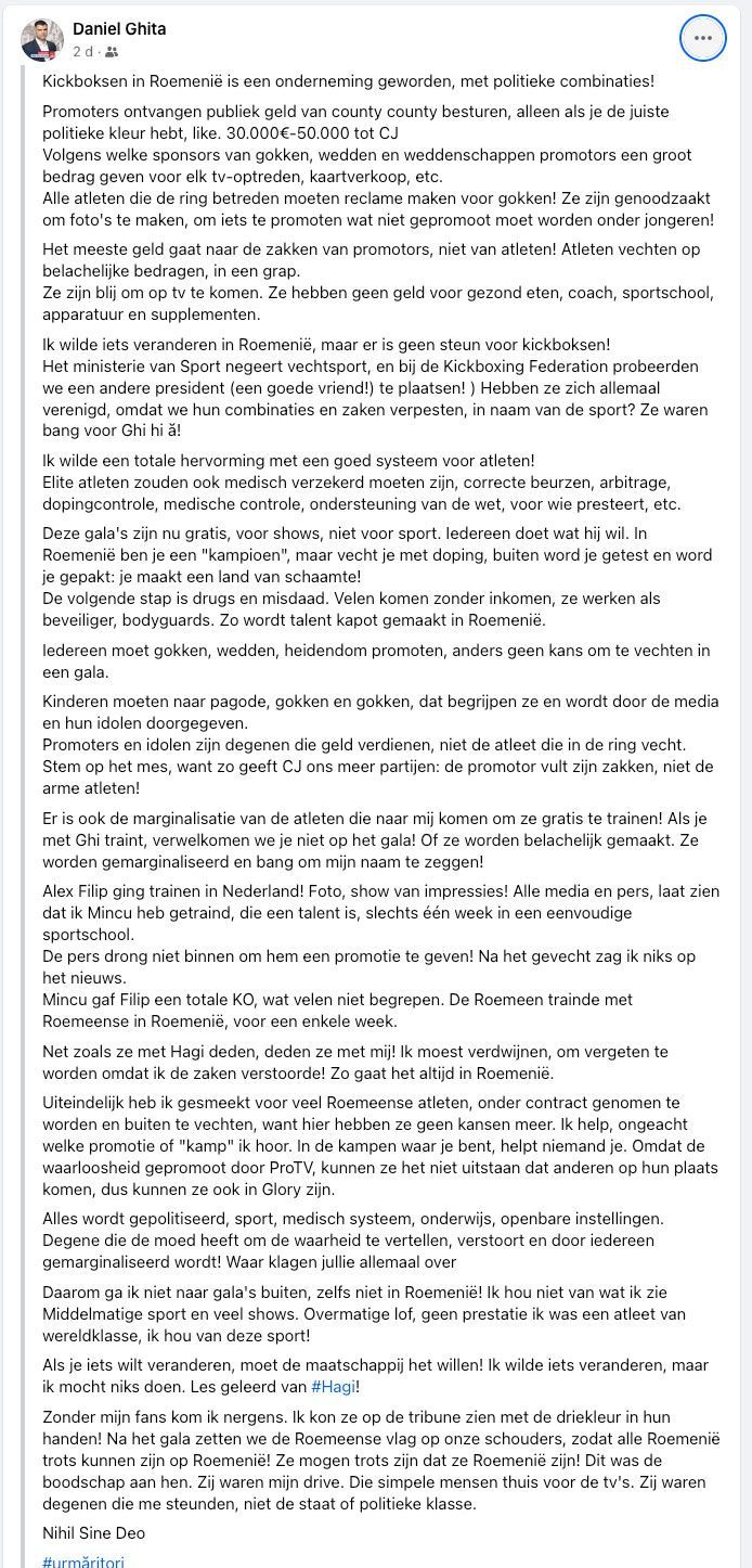 De duistere kant van het Kickboksen: Geld, gokken en politiek!