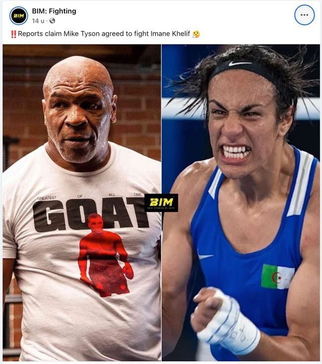 Mike Tyson de ring tegen Genderbokser Imane Khelif?