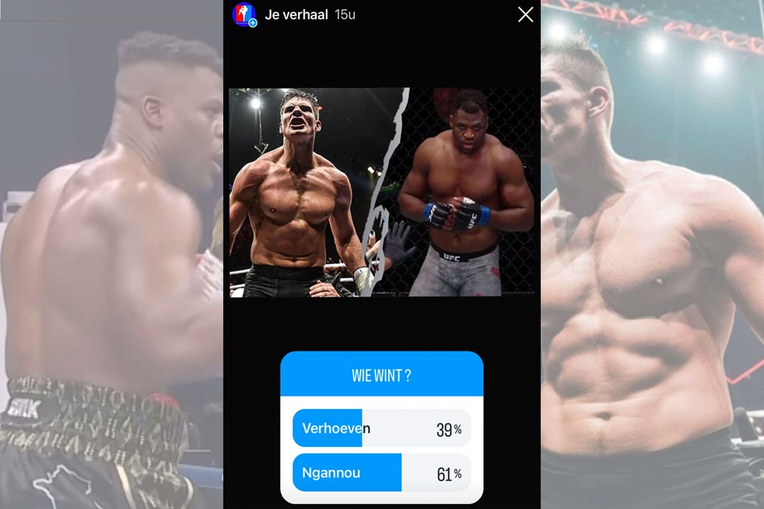 Poll voorspelt Verhoeven vs Ngannou winnaar: 'Uitkomst verrast'