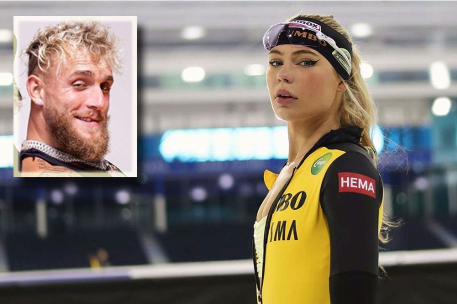 Naaktfoto's: Jake Paul en Jutta Leerdam zorgen voor schaatshype