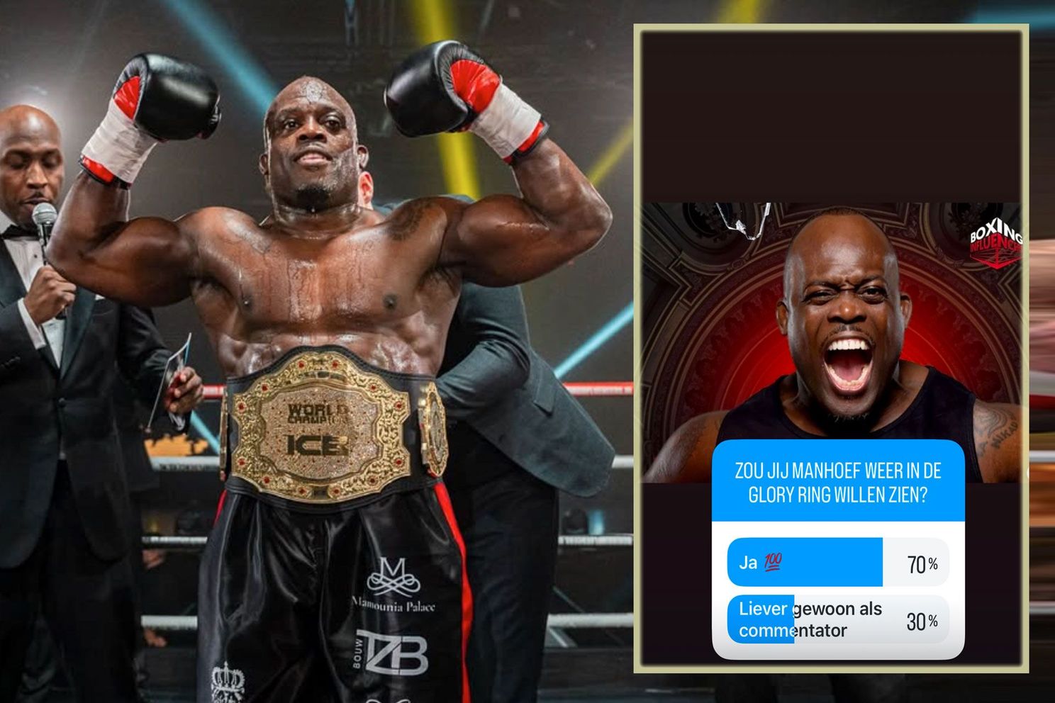 Melvin Manhoef bij Glory de ring in? 'opnieuw naar de top van het kickboksen'