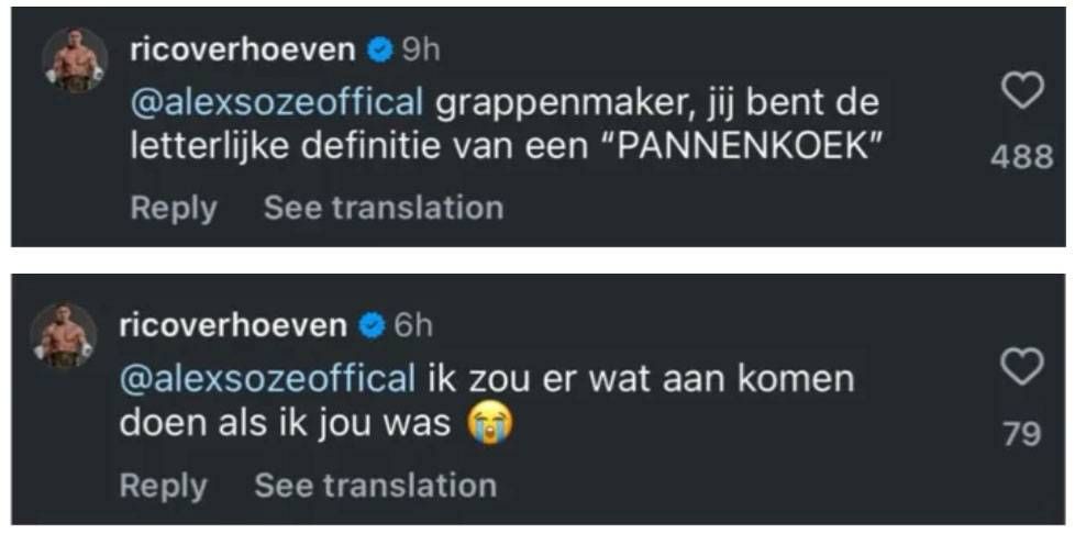 Rico Verhoeven woest op Alex Soze