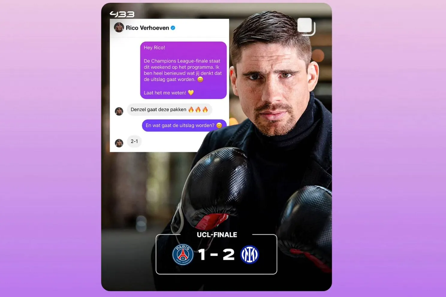 Rico Verhoeven blundert met voorspelling PSG vs Inter - niets kwam uit