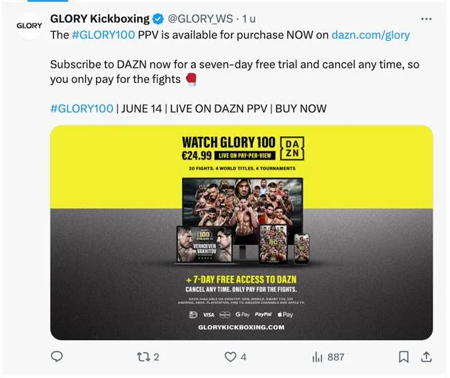 Glory 100 met Verhoeven vs Vakhitov gooit planning om - geeft handige kijktip!