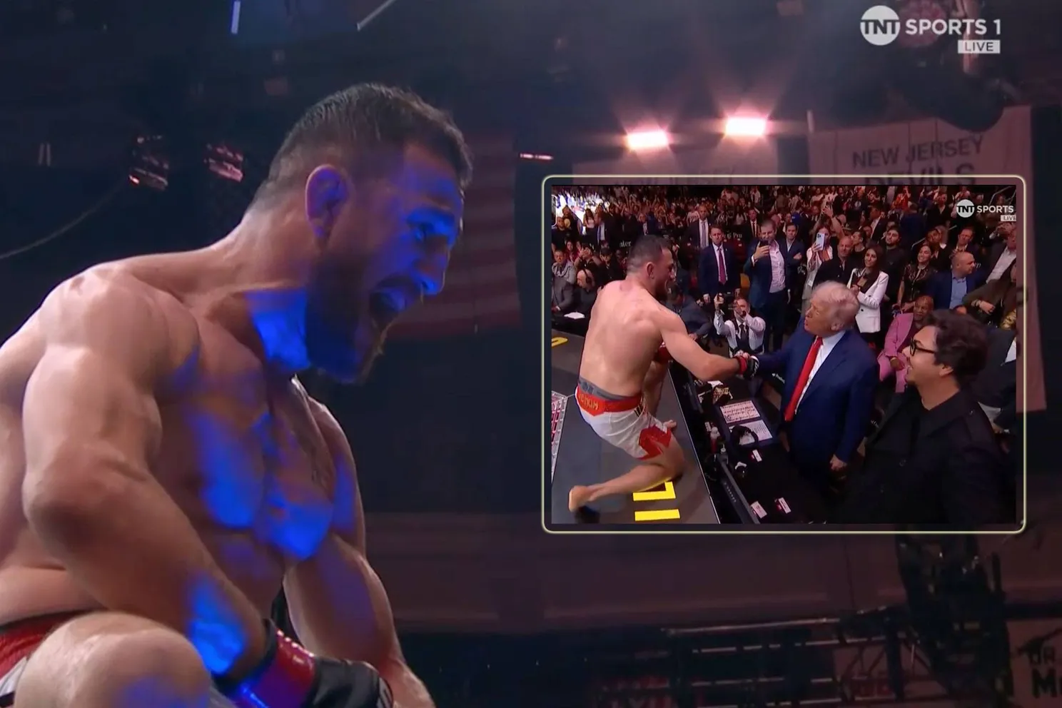 UFC 316: Trump feliciteert kampioen Dvalishvili persoonlijk na brute finish