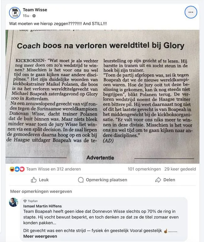 Michael Boapeah weg bij Glory na bittere nederlaag? 'Misschien tijd voor iets anders'