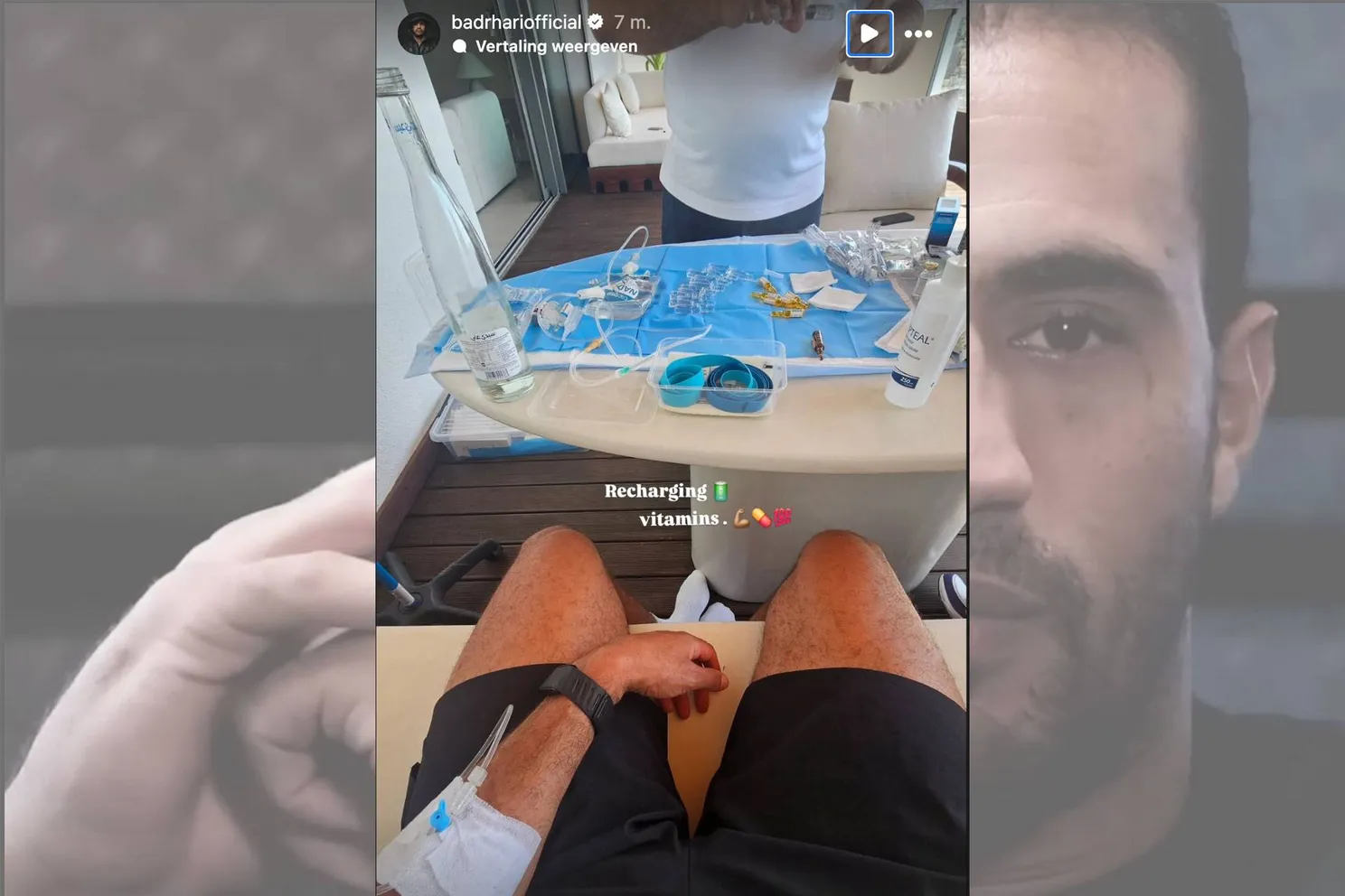 Badr Hari aan het infuus: fans reageren geschokt