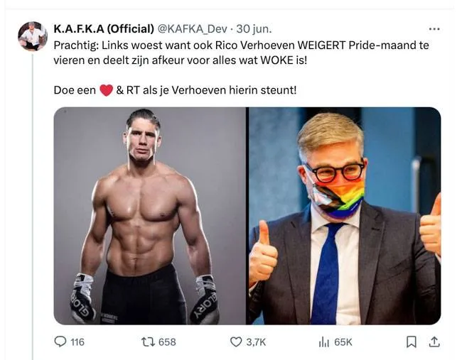 Omstreden Rapper liegt over Rico Verhoeven en krijgt de wind van voren