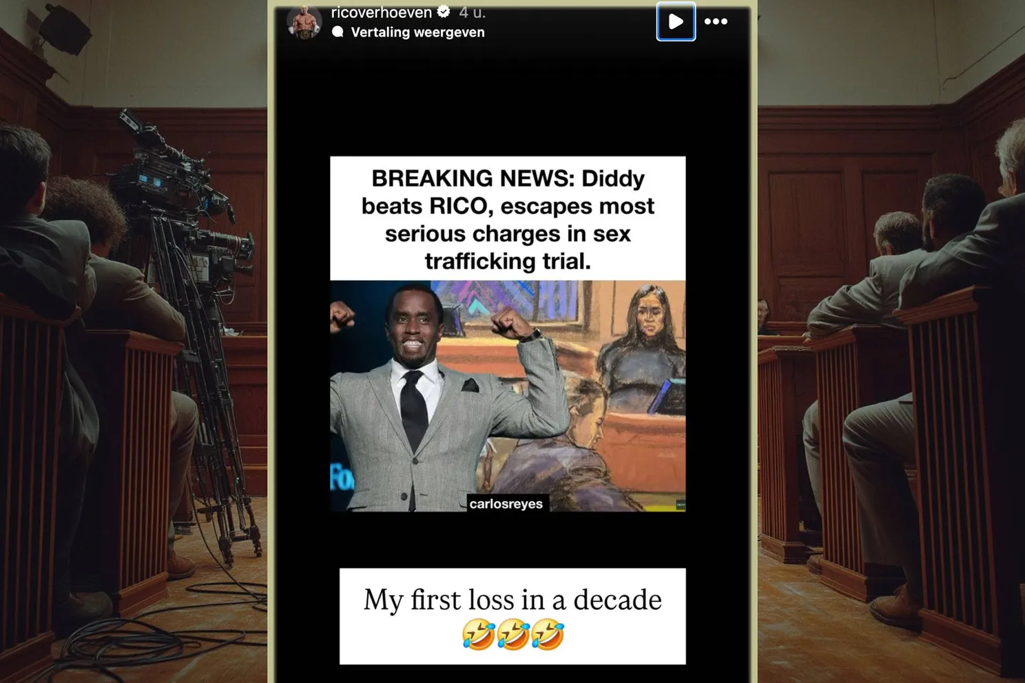 Rico Verhoeven pakt Instagram met rake RICO-grap