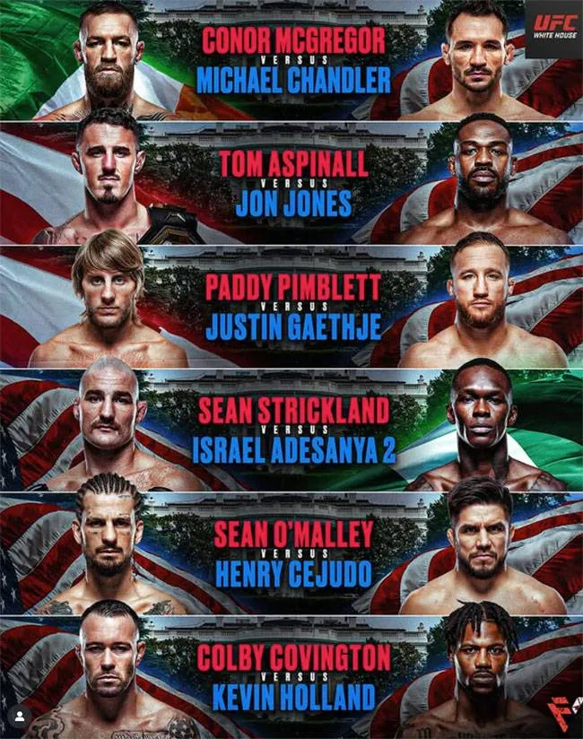 UFC gaat live op het Witte Huis-gras