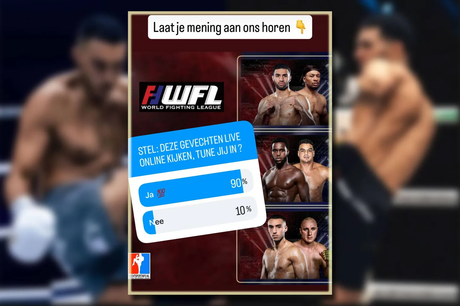 Poll onthult: Fans willen massaal ex-Glory kickboksers via livestream zien vechten