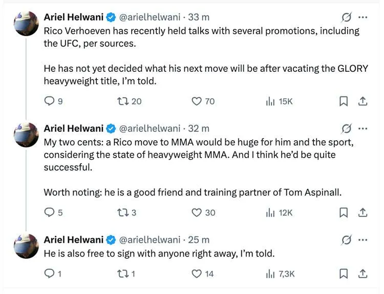 UFC in beeld voor Rico Verhoeven na vertrek bij Glory