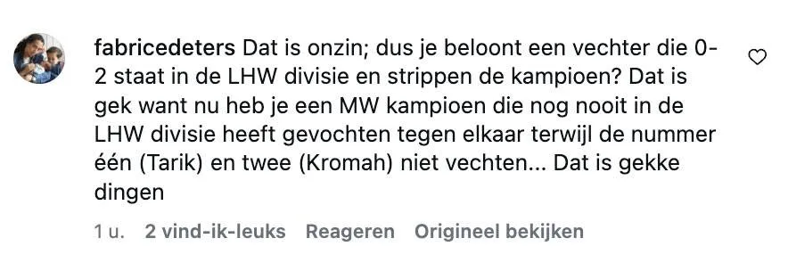 Rico Verhoeven bleef kampioen na weigering, Khbabez raakt titel wel kwijt