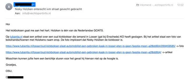 “Ik heb hier niets mee te maken” – Nieky Holzken onterecht gelinkt aan mishandeling