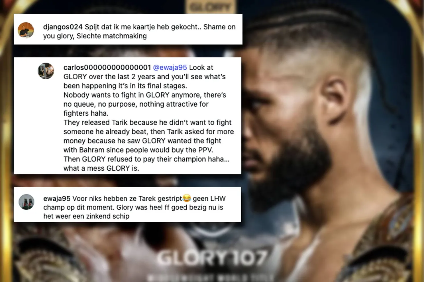 GLORY Kickboxing laat klasse leeg na opvallende beslissing