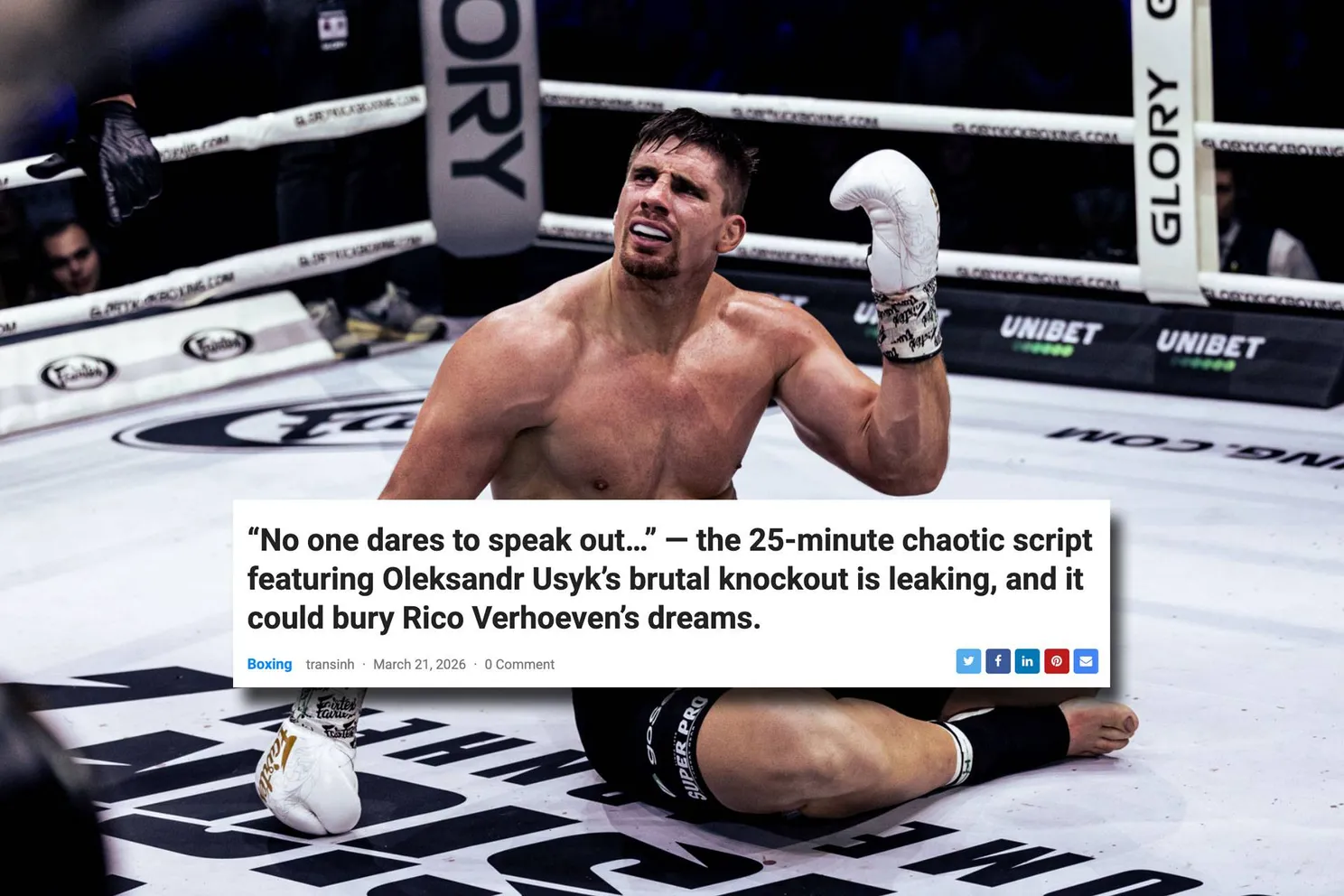 Complottheorie Usyk vs Verhoeven gevecht mist groot detail: ‘Alles zou al vaststaan’