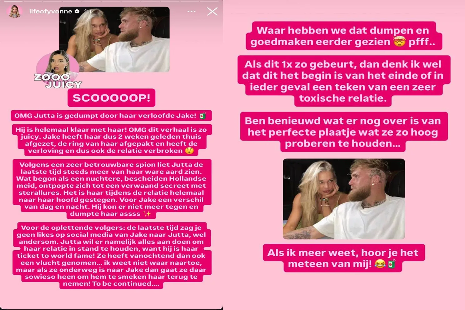 “OMG” Jake Paul dumpt Jutta Leerdam en verbreekt verloving – dit is wat er speelt