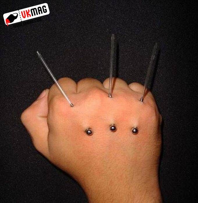 Hand piercing