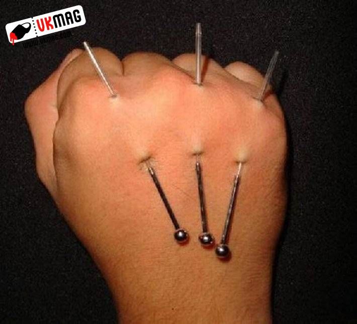 Hand piercing