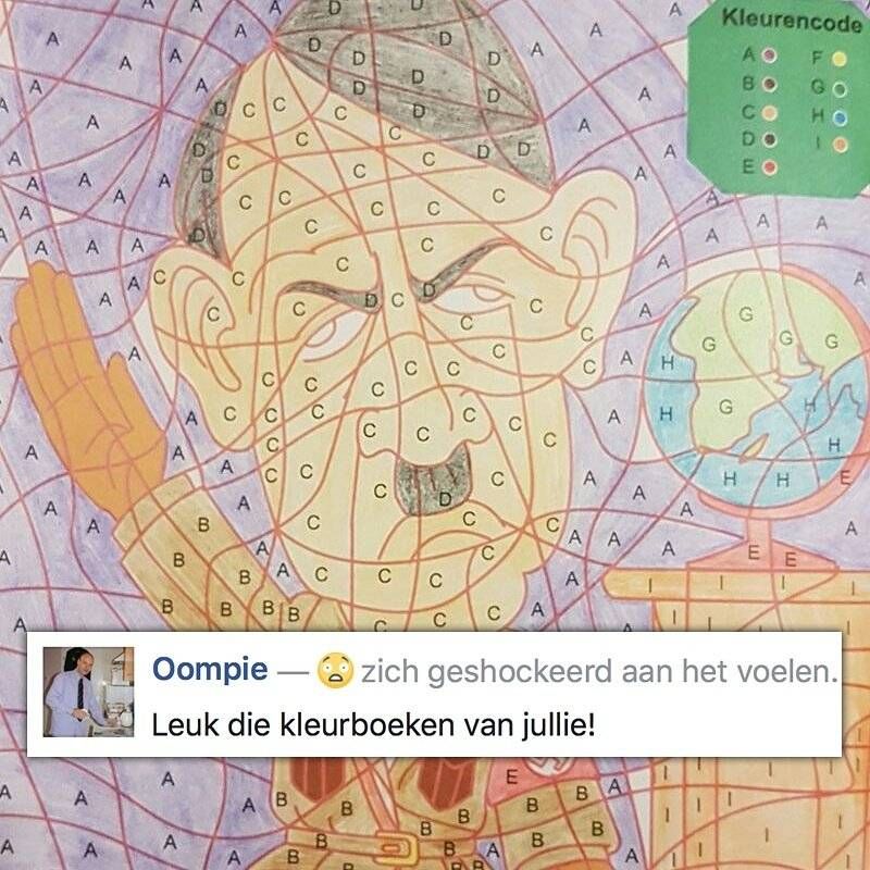 Kruidvat zelf ook niet zo te spreken over Adolf Hitler kleurplaat