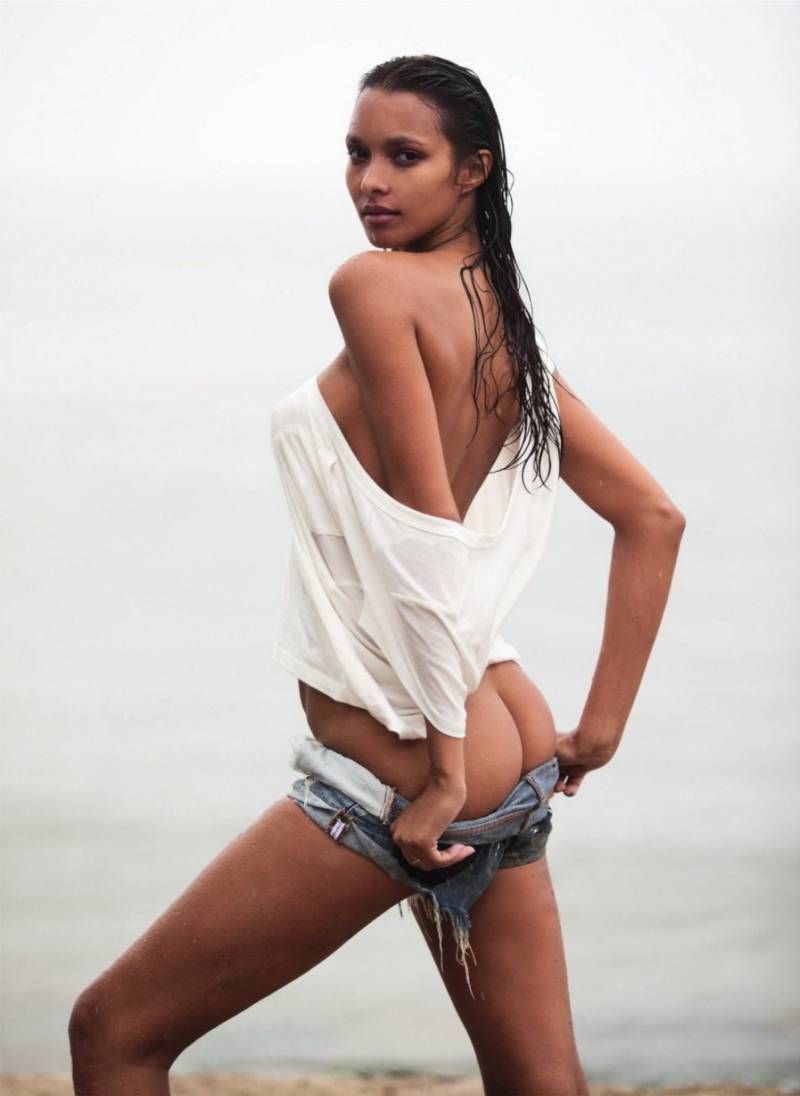 Lais Ribeiro uit de kleding voor Lui Magazine