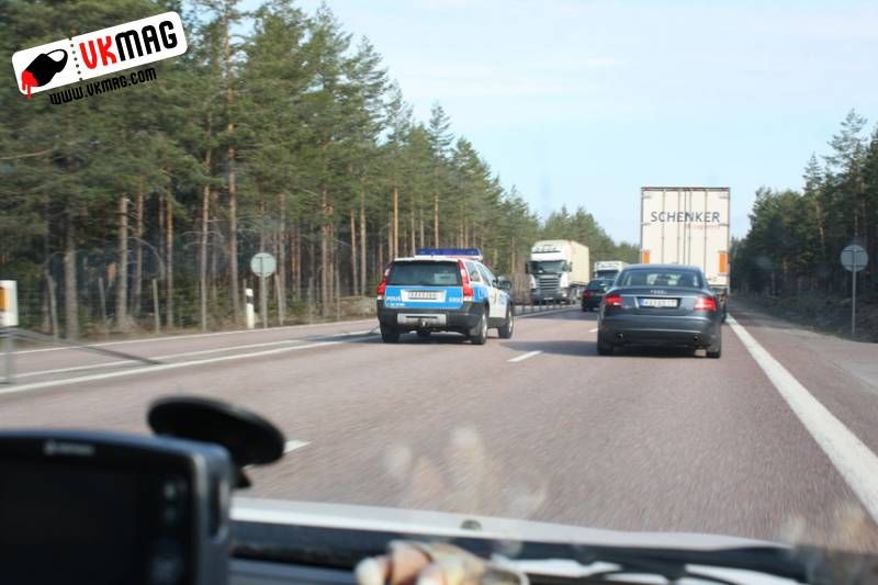 Zo stopt Zweedse Politie een Audi