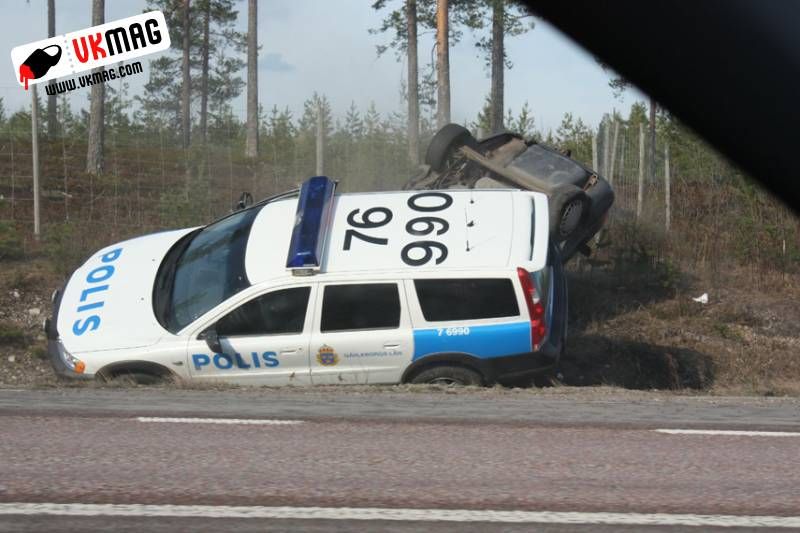 Zo stopt Zweedse Politie een Audi