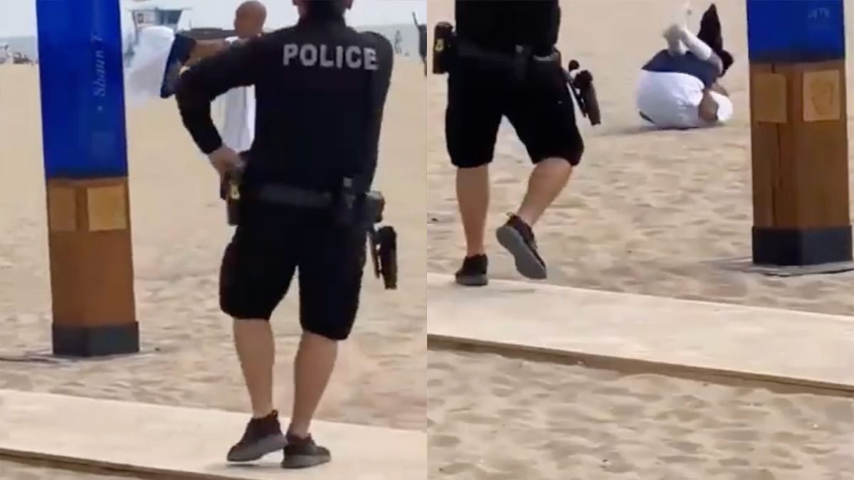 Gewapende man wil niet luisteren naar agenten in Huntington Beach