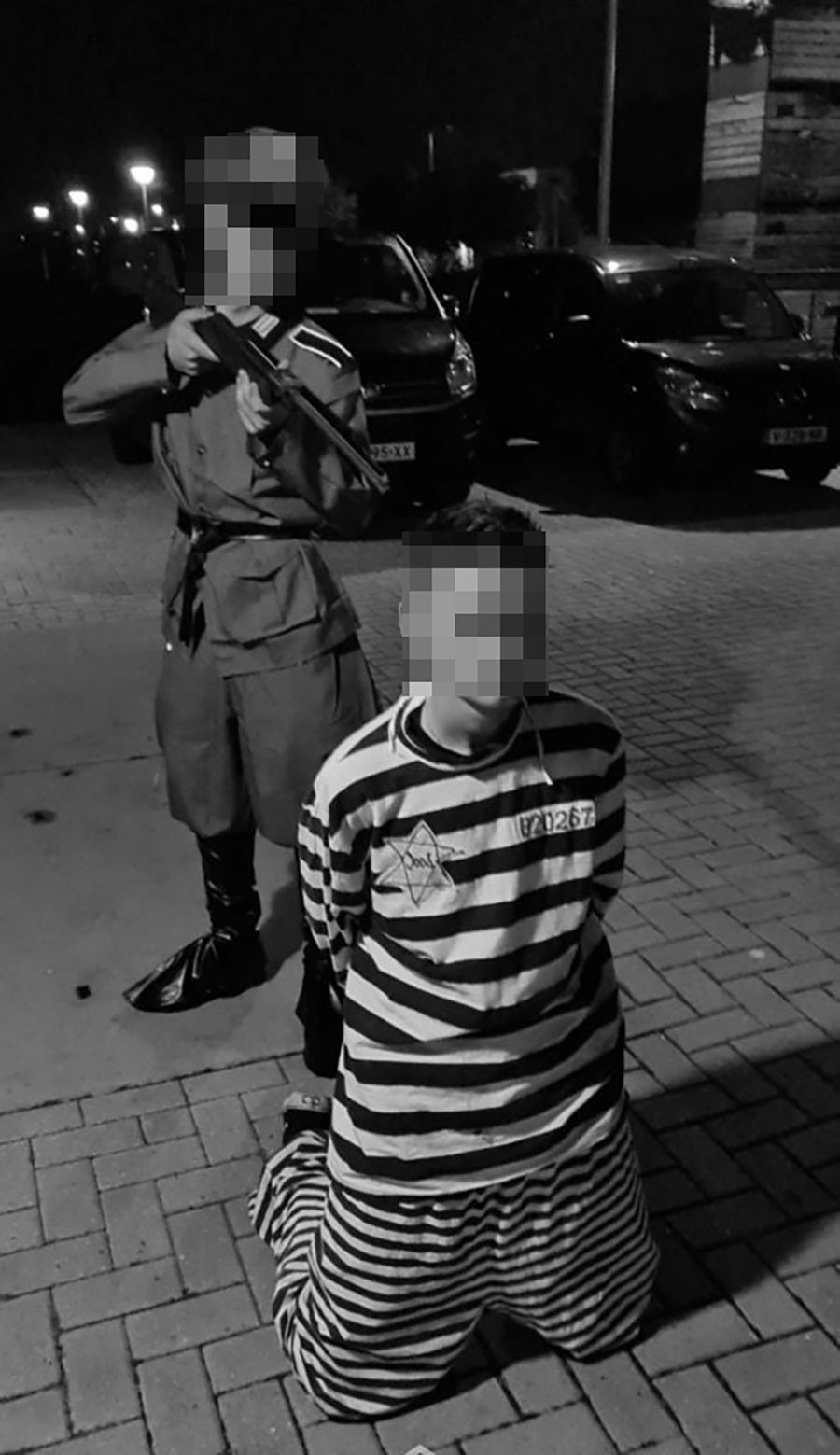 Urk de gekSSte: Jongeren spelen liquidatie Joodse gevangene op straat na