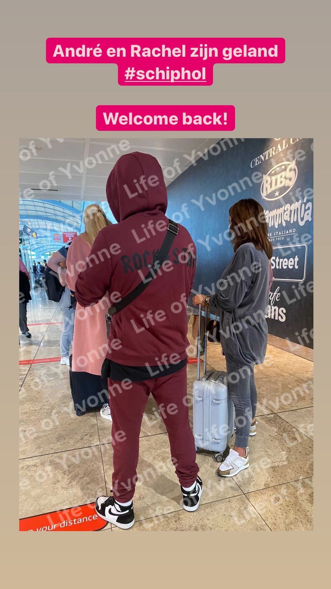 Britney Spears achtige toestanden op Schiphol bij terugkeer Andre Hazes