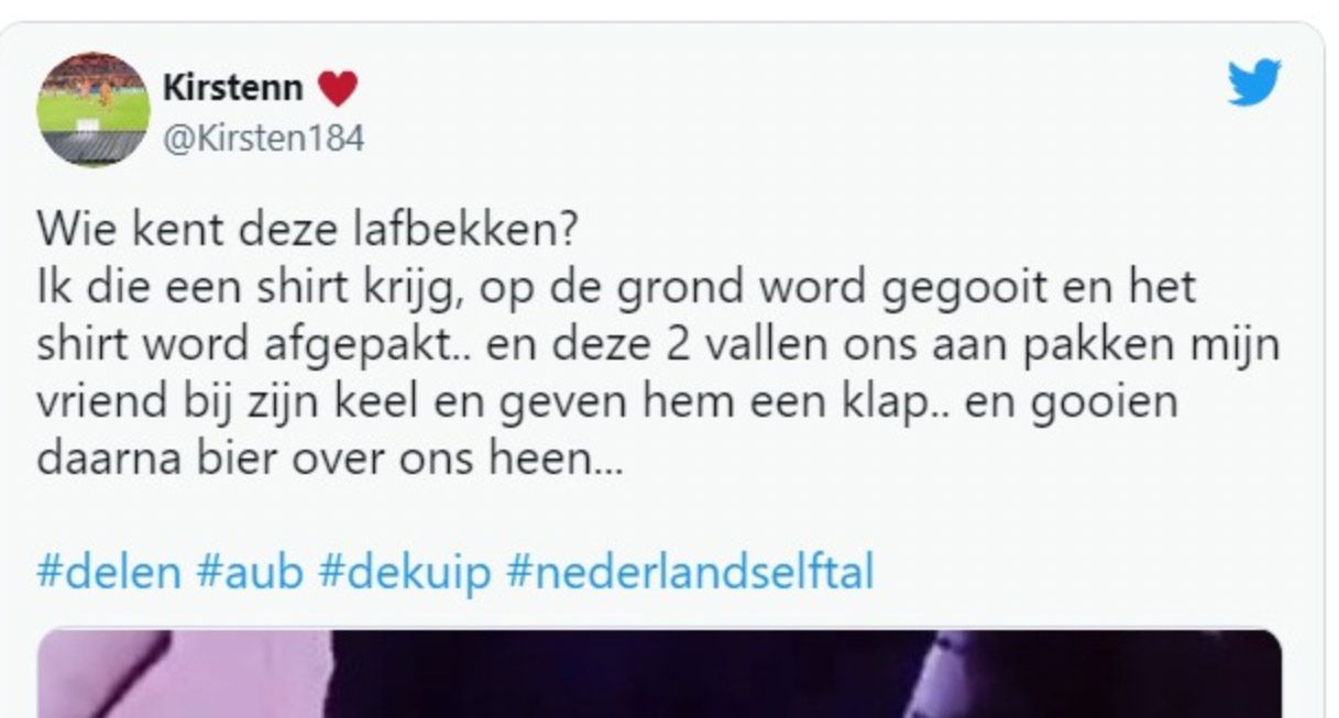 Verhaal is anders volgens mannen die shirt van Daley Blind zouden hebben gestolen